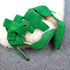 Big Bow Pumps Women Thin High Heel Shoes For Party Festival - ROUTINE FASHION